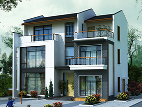 12×9.6米 三層中式別墅 占地面積 116平方 編號(hào)：202309281998